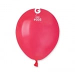 Балон червен, светлочервен 13 см A50/05, пакет 100 броя