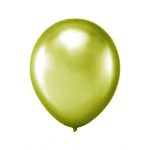 Балон зелен хром, шам фъстък, китайски, 30 см, 1 брой