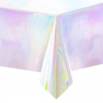 Парти покривка иридесцентна, преливащи се цветове, 137 х 274 см