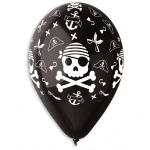 Черен балон пиратско парти, 1 брой