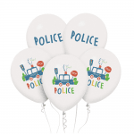 Полицейско парти, балони латекс, 5 броя