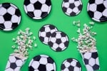 Футболно парти салфетки във формата на топка, 20 броя