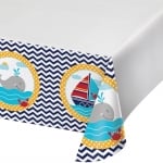 Покривка бебешко парти морска тема Ahoy