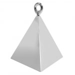 Тежест за балони сребърна пирамида, 110 гр