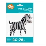 Фолиев балон зебра, 80 х 78 см