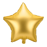 Фолиев балон звезда злато сатен, 48 см