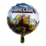 Фолиев балон ТНТ Майнкрафт TNT Minecraft, кръг 43 см