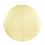 Декоративна топка, хартиен фенер крем, слонова кост, 35 см