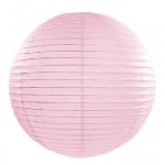 Светлорозова декоративна топка, хартиен фенер, 35 см