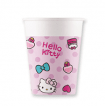 Картонени чаши Хелоу Кити Hello Kitty Fashion Stylist, 8 броя