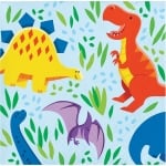 Малки салфетки динозаври Dino Friends, 16 броя