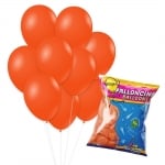 Латексов балон оранжев 26 см, Rocca, пакет 100 броя