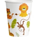 Парти чаши с животни сафари, джунгла, Happy Jungle, 8 броя
