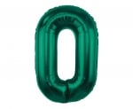 Фолиев балон бутилково зелено, цифра 0, 85 см