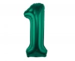 Фолиев балон бутилково зелено, цифра 1, 85 см