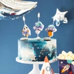 Космическо парти, свещи за торта космос, 3 броя