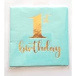 Салфетки за първи рожден ден момче 1st Birthday, 10 броя