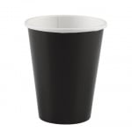 Картонени чаши черни 250 мл, 8 броя