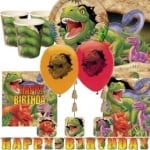 Парти динозаври банер Happy Birthday DINO BLAST