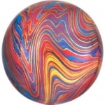 Фолиев мраморен балон - разноцветна сфера