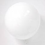 Голям кръгъл балон бял 80 см G220/01