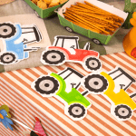 Салфетки форма трактор, парти село, ферма, 12 броя