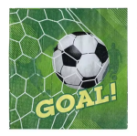 Парти футбол салфетки Goal с топка, 20 броя