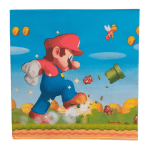 Парти салфетки Супер Марио Super Mario, 20 броя, еднопластови