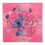 Розови салфетки Лило и Стич Stitch, еднопластови, 20 броя