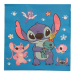 Сини салфетки Лило и Стич Stitch, еднопластови, 20 броя