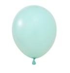 Балони синьо-зелен макарон, аквамарин,  Sea green Balonevi, 26 см, пакет 100 броя 