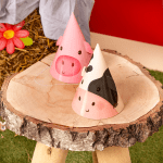 Парти шапки домашни животни, село, ферма, 6 броя