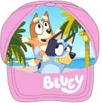 Розова детска шапка с козирка Блуи Bluey