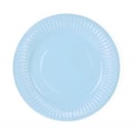 Малки светлосини чинийки, син макарон, 10 броя