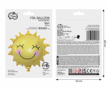 Фолиев балон Слънце, 52 см