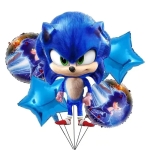 Комплект балони Соник Таралежа Sonic the Hedgehog, 5 броя