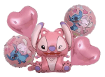 Комплект балони Ейнджъл и Стич Stitch,  5 броя