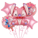 Комплект балони Ейнджъл и Стич Stitch,  5 броя