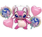 Комплект балони Ейнджъл Лило и Стич Stitch, 5 броя
