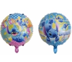 Фолиев балон Стич Stitch, кръг 45 см вар. 2