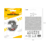 Свещ за торта Рали цифра 3 Състезателни коли Racing