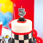 Свещ за торта Рали цифра 5 Състезателни коли Racing