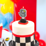 Свещ за торта Рали цифра 8 Състезателни коли Racing