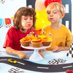 Свещички за торта Рали Състезателни коли Racing, 5 броя