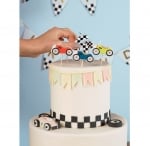 Свещи за торта Рали Състезателни коли Racing, 3 броя