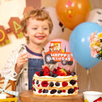 Топер за рожден ден трактор парти село, ферма