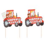 Топер за рожден ден трактор парти село, ферма