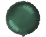 Фолиев балон тъмнозелен кръг, бутилково зелено, 43 см
