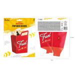 Кутийки за пуканки Рали Състезателни коли Racing, 6 броя