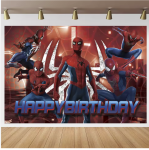Винил, фон за декорация Спайдърмен Spider-Man, 125 х 80 см вар.2